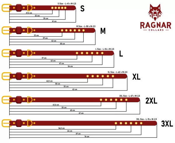 Ръчно изработени нашийници с шипове от PVC уебинг – Ragnar Collars - Image 2